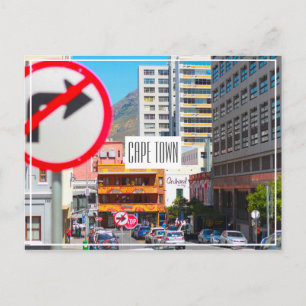 Cape Town Cityscape Street South Africa Postcard