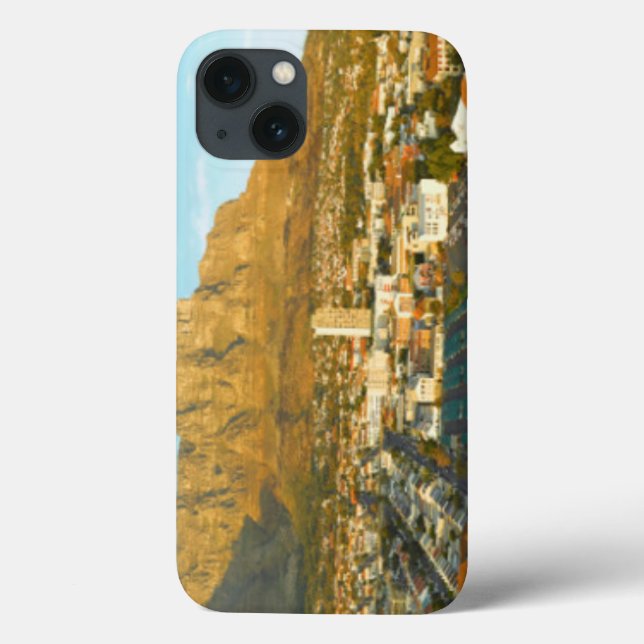 Cape Town Cityscape With Table Mountain Case-Mate iPhone Case (Back)