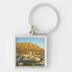 Cape Town Cityscape With Table Mountain Key Ring