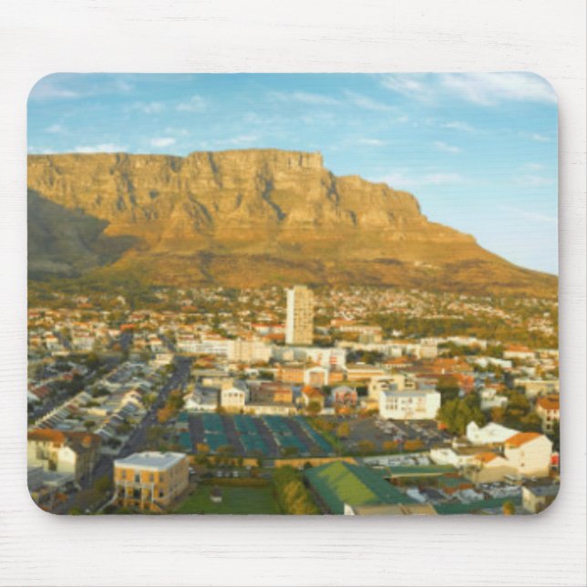Cape Town Cityscape With Table Mountain Mouse Pad (Front)
