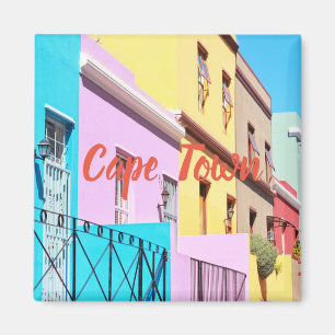 Cape Town Colourful Houses Street View Magnet