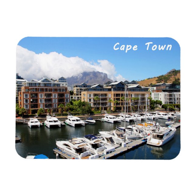 Cape Town Harbour and Table Mountain Magnet (Horizontal)