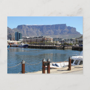 Cape Town Harbour and Table Mountain Postcard
