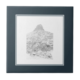 Cape Town Lion's Head Cityscape Architecture Ceramic Tile