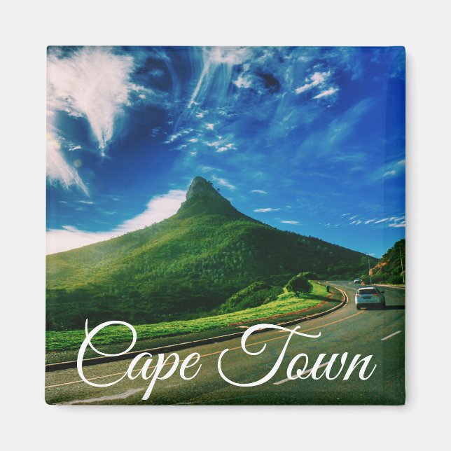 Cape Town Lion's Head Landscape Magnet (Front)