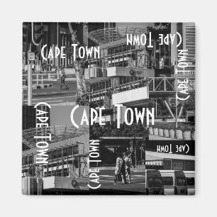 Cape Town Monochrome Cityscape Architecture Magnet