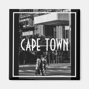 Cape Town Monochrome Cityscape Street Lifestyle Magnet