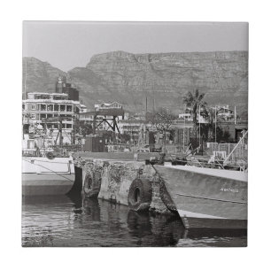 Cape Town Monochrome V&A Waterfront Ceramic Tile