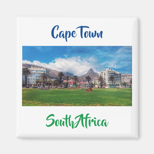Cape Town Sea Point Lion's Head View Magnet (Front)