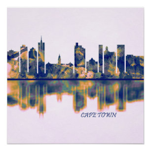Cape Town Skyline Poster