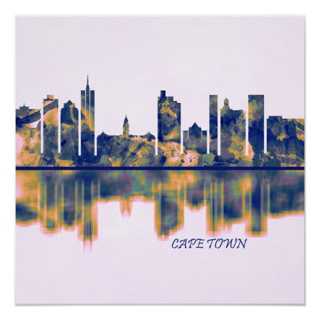 Cape Town Skyline Poster (Front)
