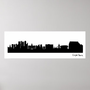 Cape Town Skyline (South Africa) Poster