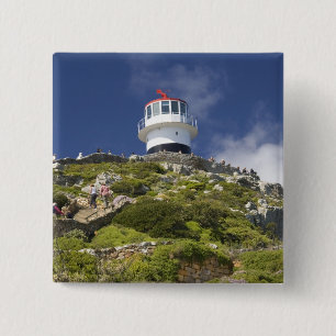 Cape Town, South Africa. A lighthouse on the 15 Cm Square Badge
