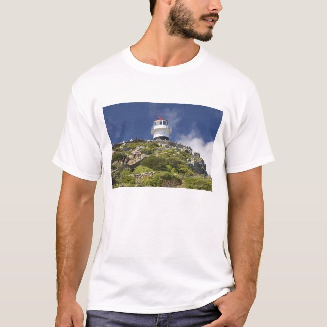 Cape Town, South Africa. A lighthouse on the T-Shirt (Front)