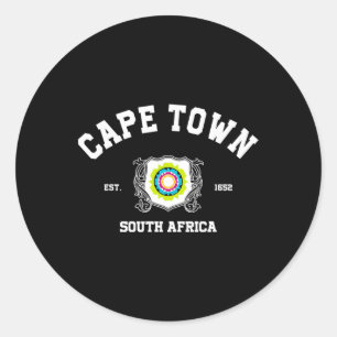 Cape Town South Africa City Photography Vacation S Classic Round Sticker