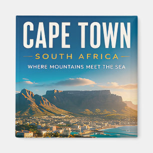 🏔️ Cape Town South Africa Coastal Home Decor 🌊 Magnet