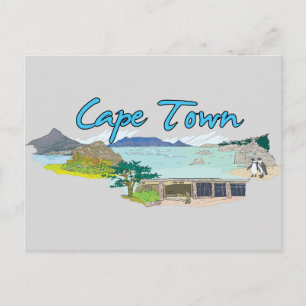 Cape Town, South Africa Famous City Postcard