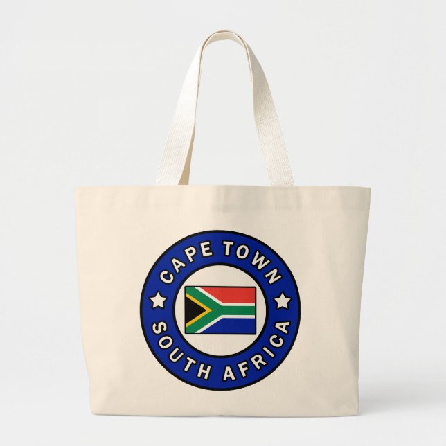 Cape Town South Africa Large Tote Bag (Front)