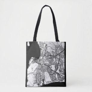 Cape Town South Africa Map Tote Bag