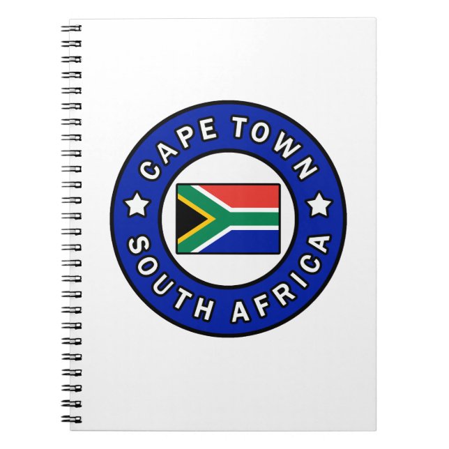 Cape Town South Africa Notebook (Front)