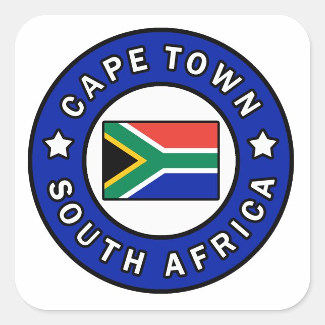 Cape Town South Africa Square Sticker (Front)