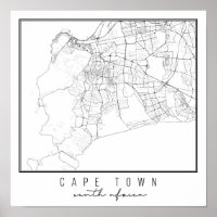 Cape Town South Africa Street Map
