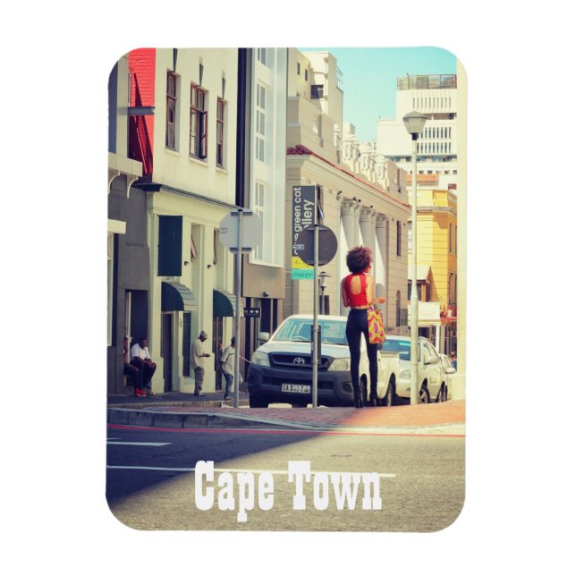 Cape Town South Africa Street View Cityscape Magnet (Vertical)