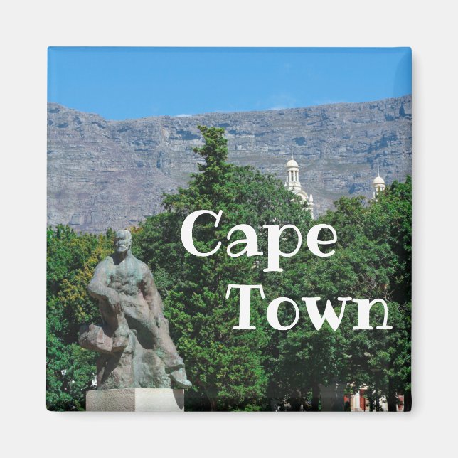 Cape Town South Africa Street View Cityscape Magnet (Front)