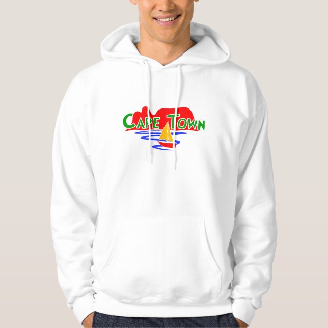 Cape Town South Africa Table Mountain Mens Hoodie (Front)
