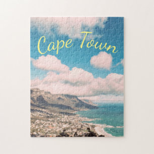 Cape Town South Africa Table Mountain Ocean Jigsaw Puzzle