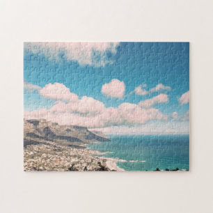 Cape Town South Africa Table Mountain Ocean Jigsaw Puzzle
