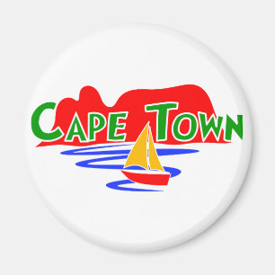 Cape Town South Africa Table Mountain Round Magnet