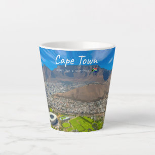 Cape Town, South Africa - Table Mountain View S Latte Mug