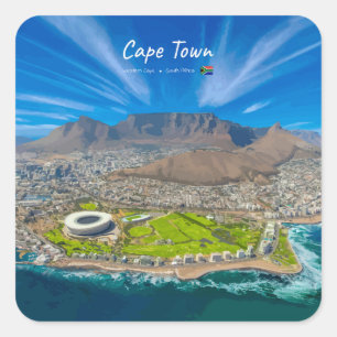 Cape Town, South Africa - Table Mountain View Square Sticker