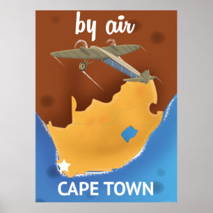Cape town south Africa Travel poster