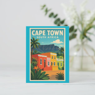 Cape Town, South Africa travel poster, Postcard