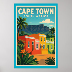 Cape Town, South Africa travel poster, Poster
