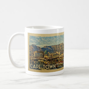 Cape Town South Africa Vintage Travel Coffee Mug