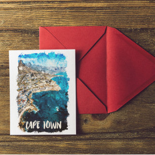 Cape Town South Africa Vintage Travel Postcard