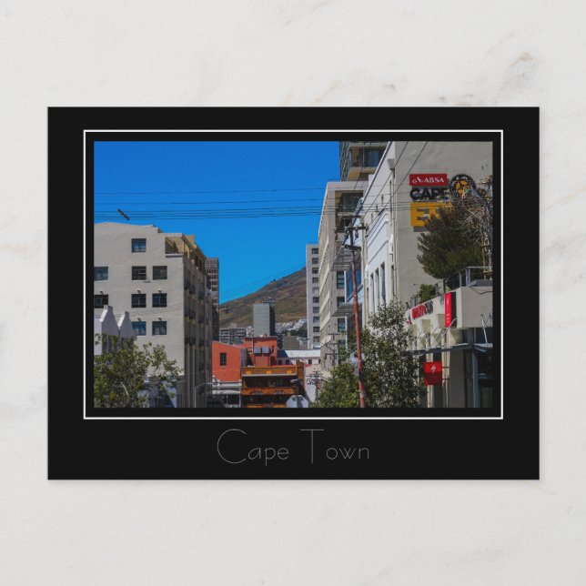Cape Town Street Cityscape Architecture Postcard (Front)