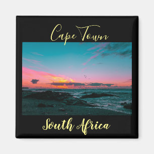 Cape Town Sunset Ocean Sky Landscape Magnet