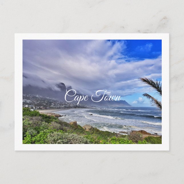 Cape Town Table Mountain Camps Bay Ocean Postcard (Front)