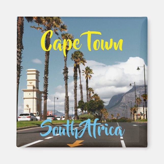 Cape Town Table Mountain City View Magnet (Front)