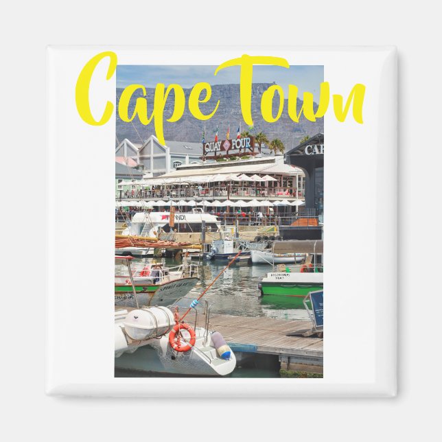 Cape Town Table Mountain City View Magnet (Front)