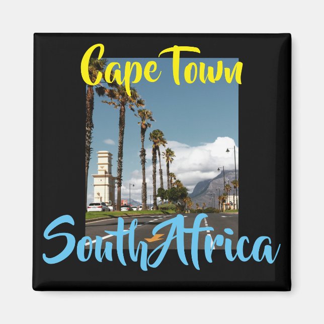 Cape Town Table Mountain City View Magnet (Front)