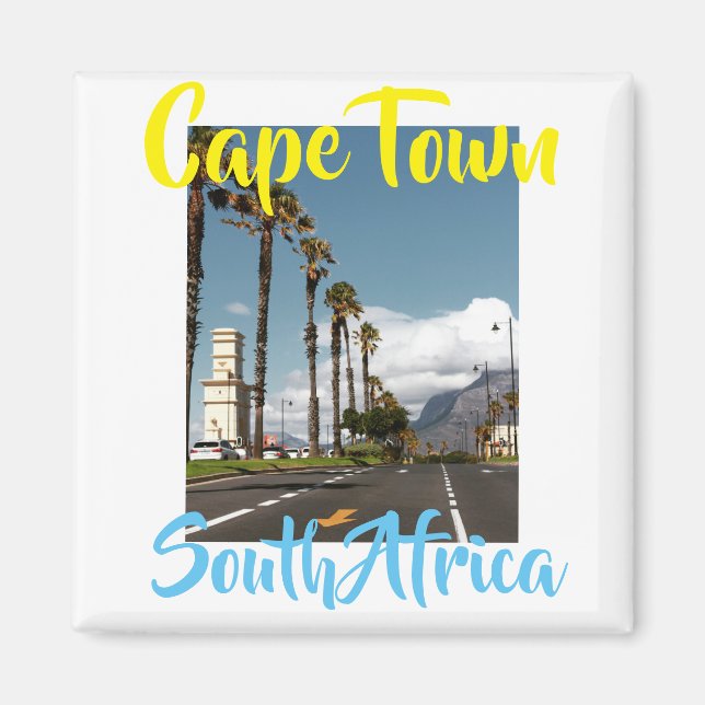 Cape Town Table Mountain City View Magnet (Front)