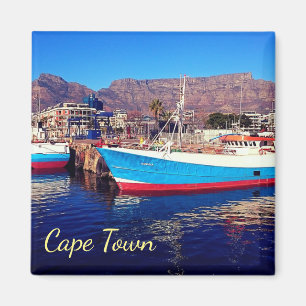 Cape Town Table Mountain Marina Collage Magnet