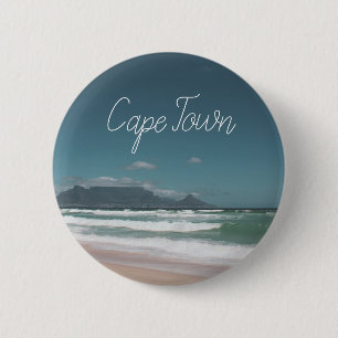Cape Town Table Mountain Ocean 6 Cm Round Badge
