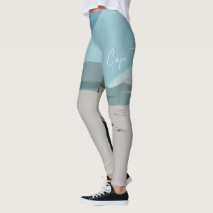 Cape Town Table Mountain Ocean Sketch Leggings