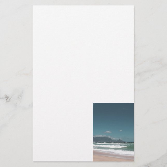 Cape Town Table Mountain Ocean Stationery (Front)